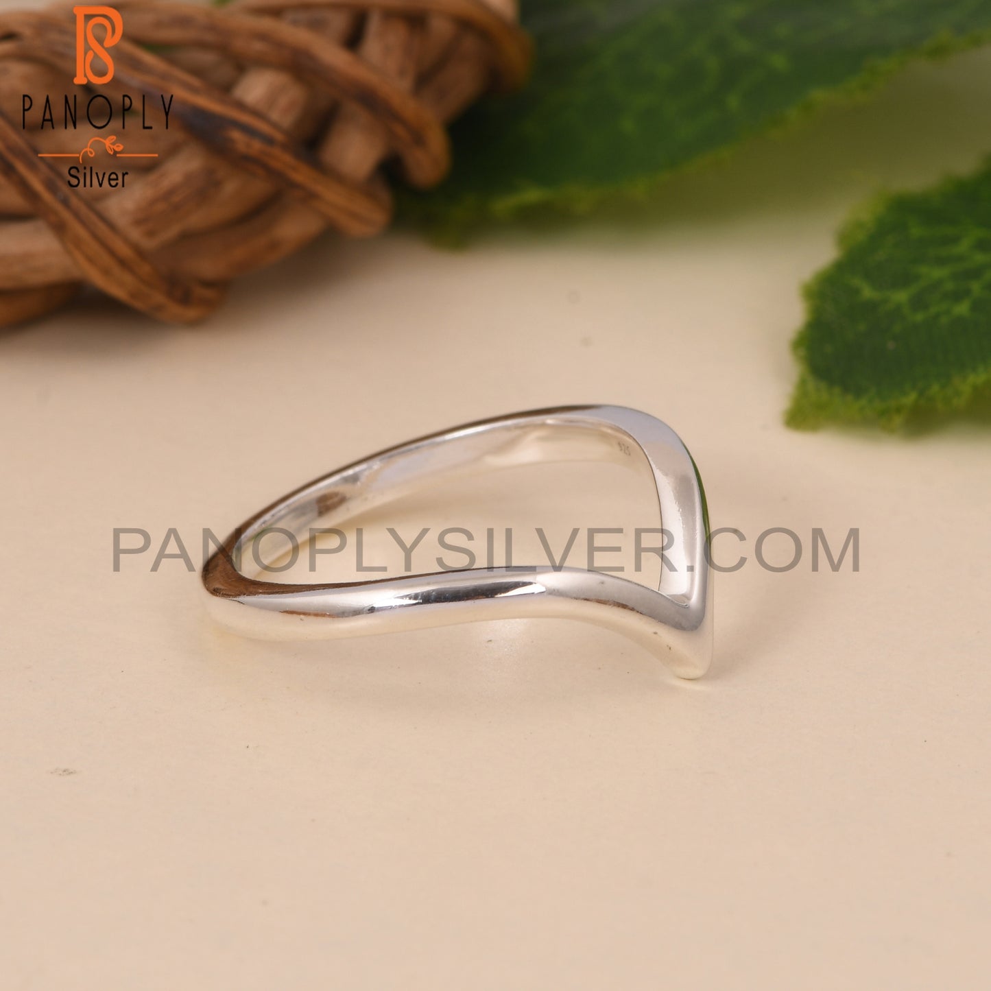 925 Quality Findings V Shaped Silver Chevron Rings