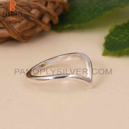 925 Quality Findings V Shaped Silver Chevron Rings