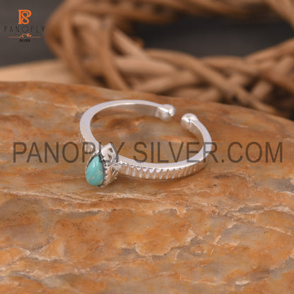 Arizona Turquoise Adjustable Silver 925 Quality Rings