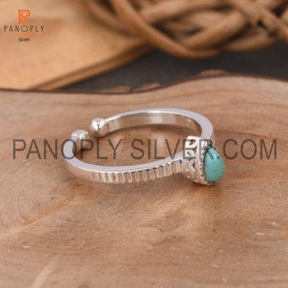 Arizona Turquoise Adjustable Silver 925 Quality Rings