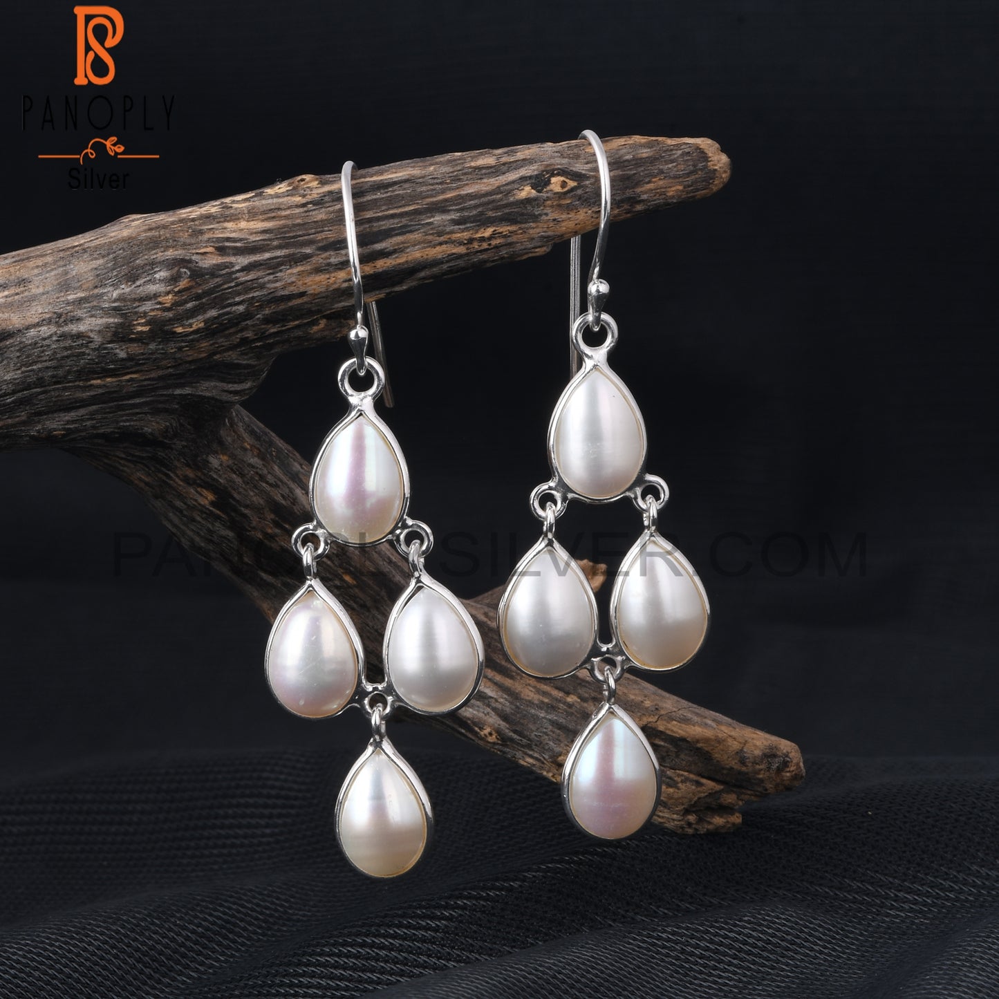 Pearl Chandelier Dangle Earrings