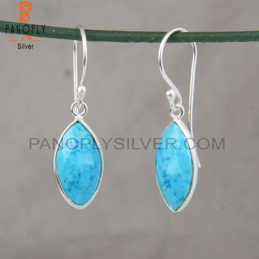 Turquoise Cultured Marquise Dangle Earrings