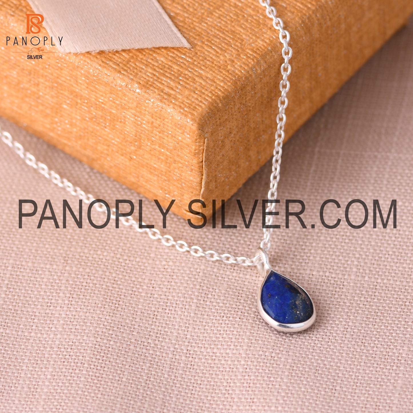 Natural Gemstone Lapis Lazuli Drop Pendant