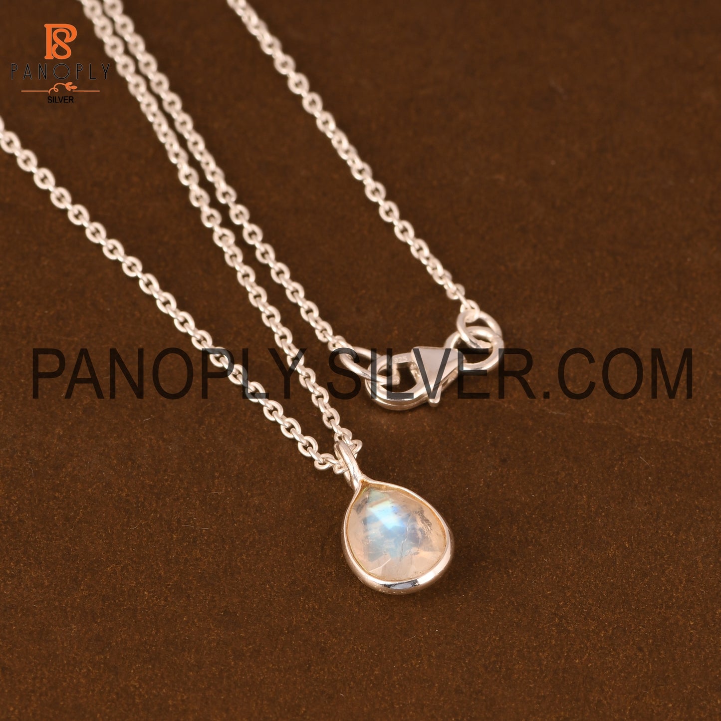 925 Silver Pear Shape Teardrop June Birthstone Pendant