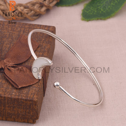 White Moonstone 925 Quality Moon Bangles