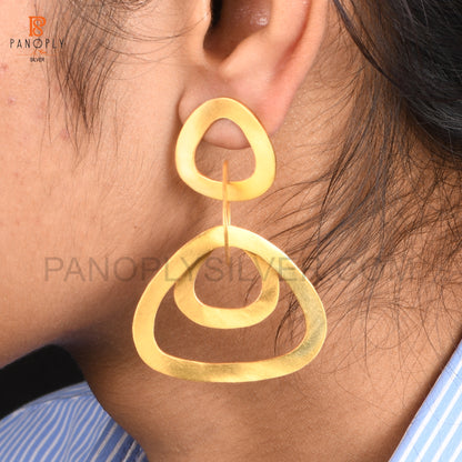 925 Silver Interlock Earrings For Women