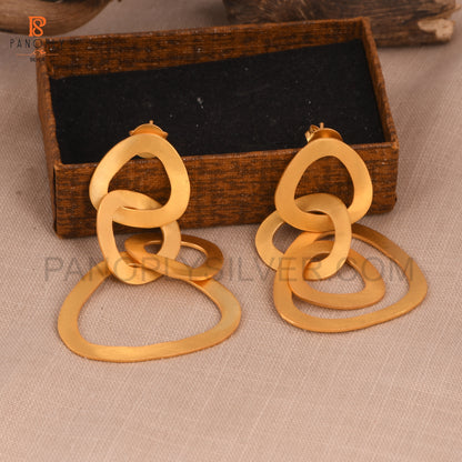 925 Silver Interlock Earrings For Women