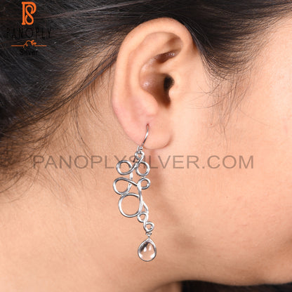 Squiggle Shape Dangle Earrings