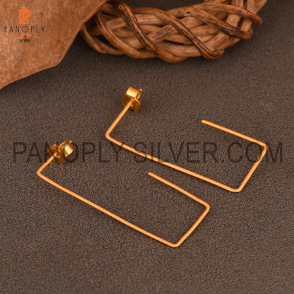 Rectangular Hoop Earring