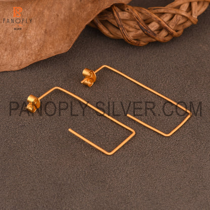 Rectangular Hoop Earring