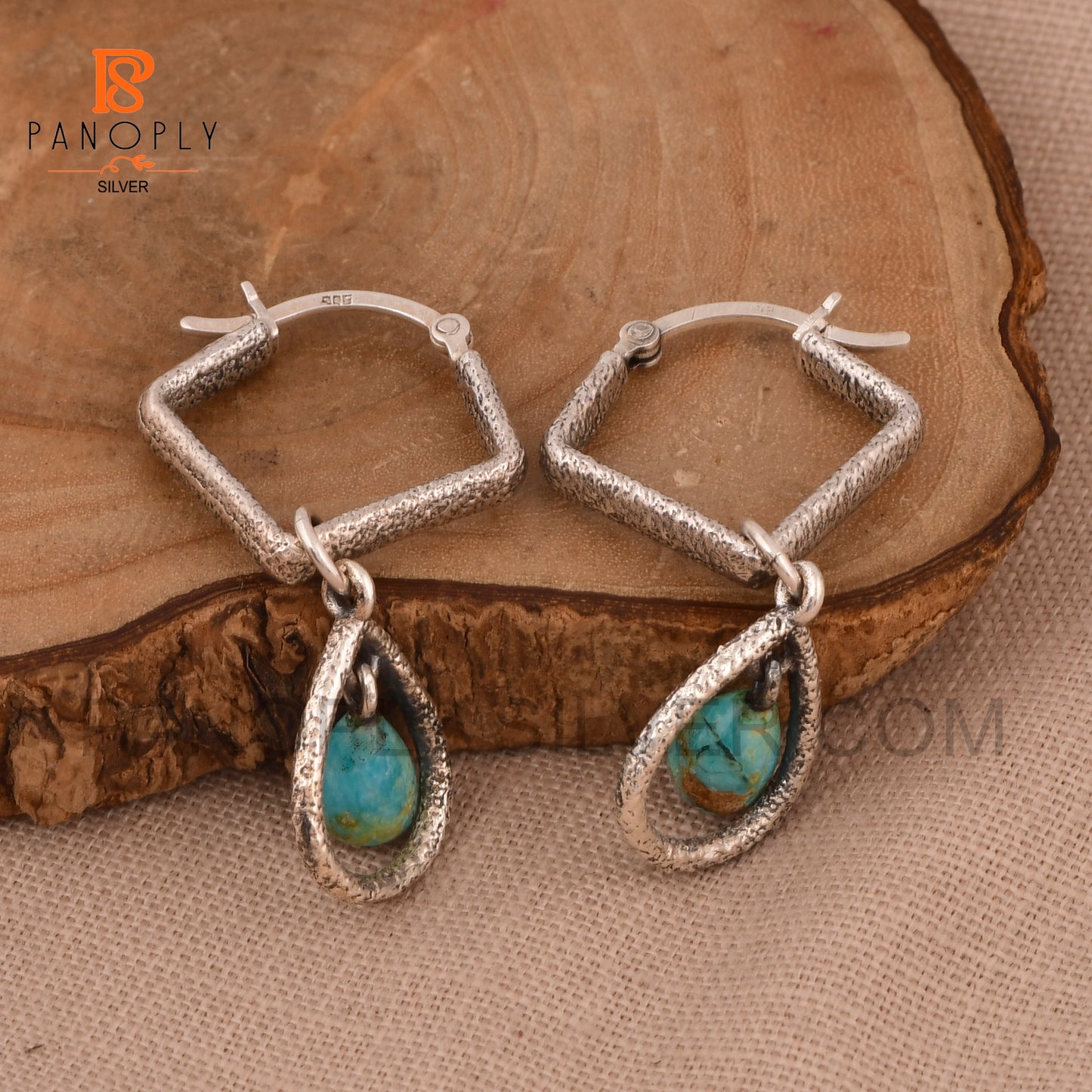 Solid 925 Silver Drop Earrings For Women