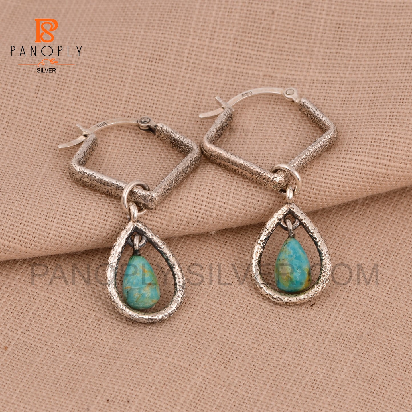 Solid 925 Silver Drop Earrings For Women