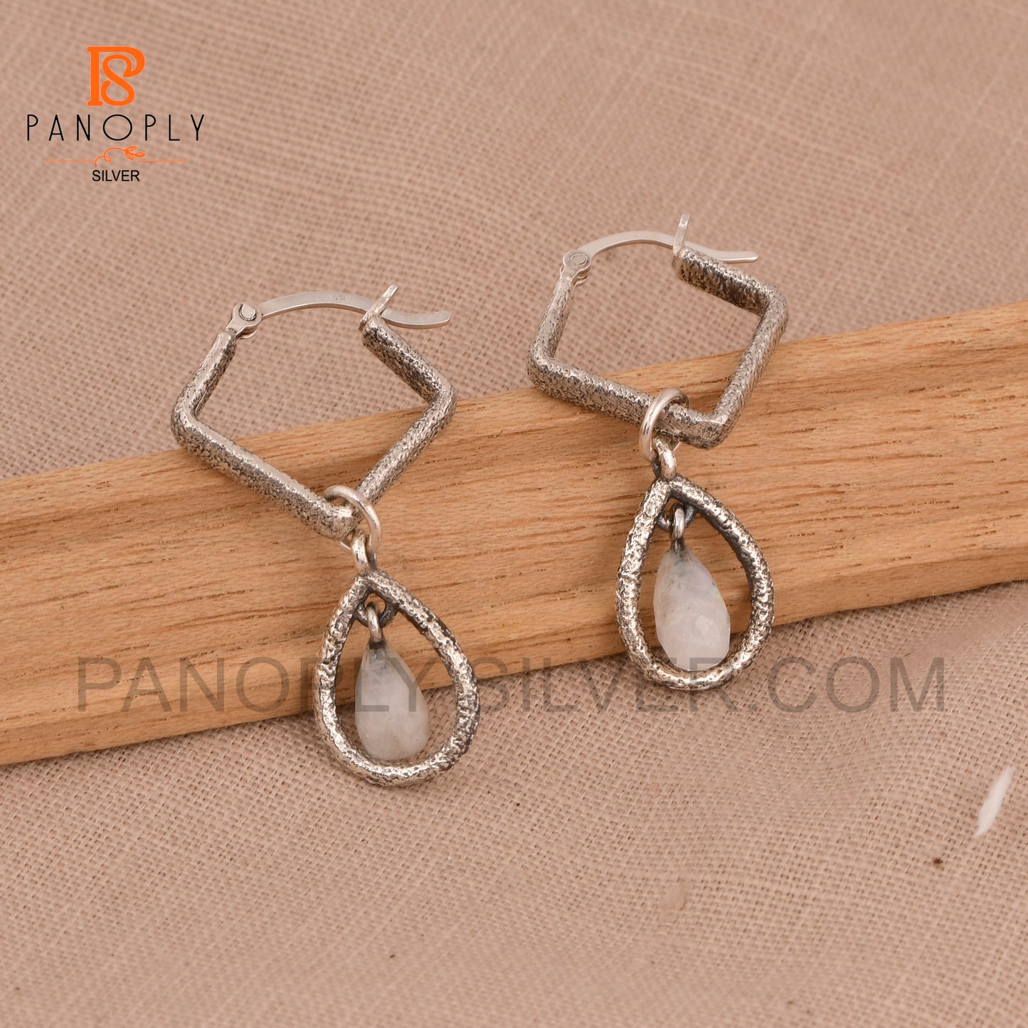 Solid 925 Silver Drop Earrings For Women