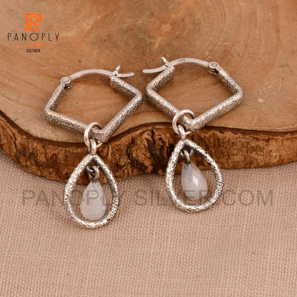 Solid 925 Silver Drop Earrings For Women