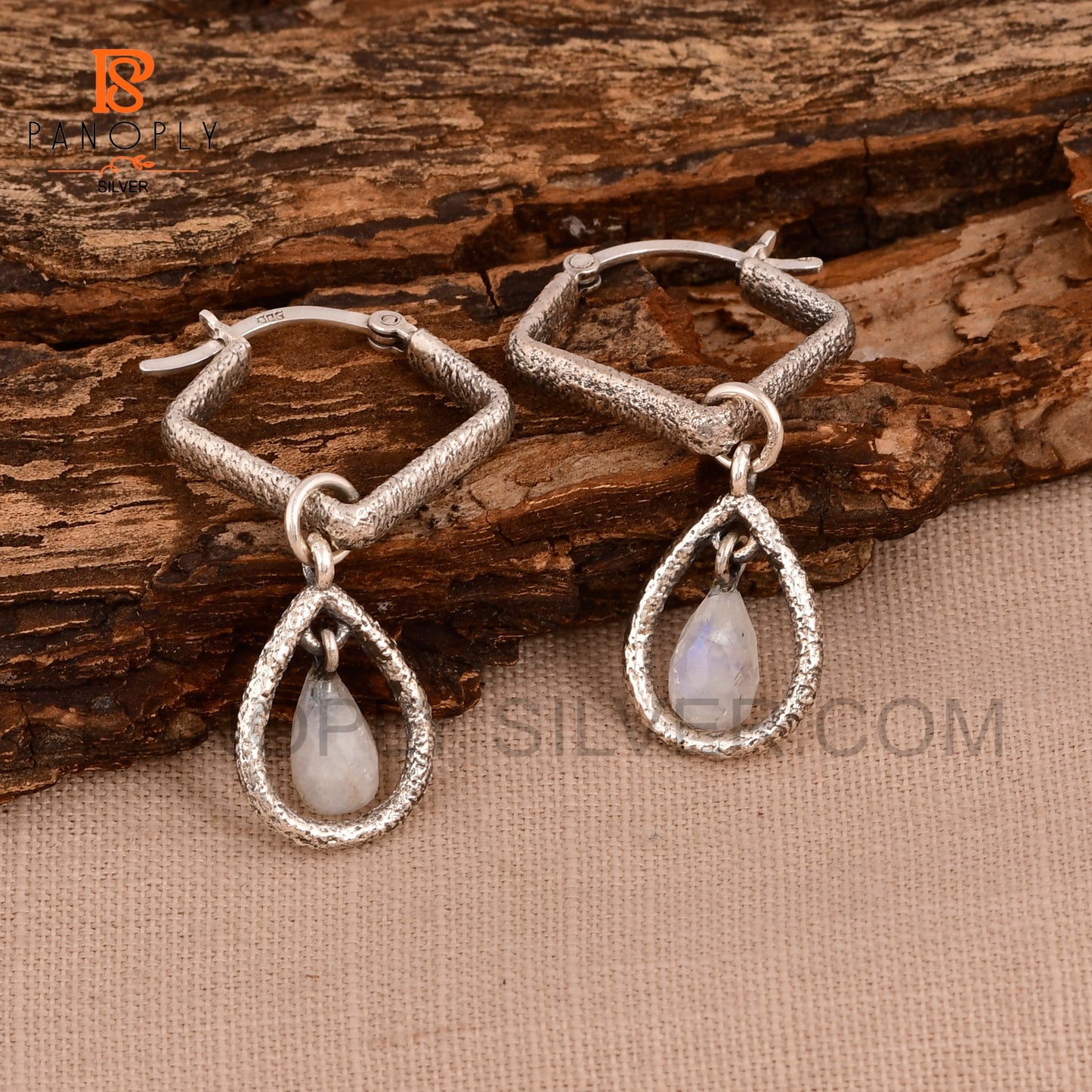 Solid 925 Silver Drop Earrings For Women