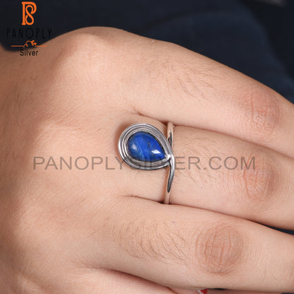 Lapis Lazuli Gemstone 925 Sterling Silver Ring