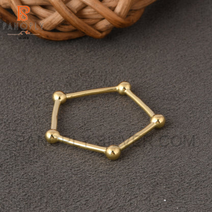 Tiny Ball Gold Plated Rings For Women