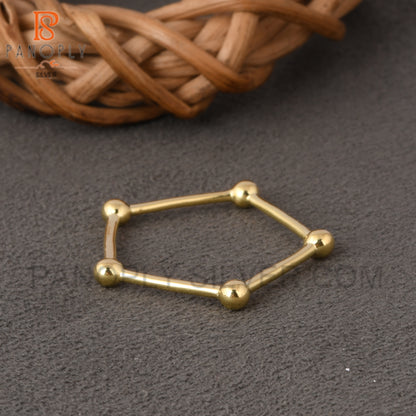 Tiny Ball Gold Plated Rings For Women