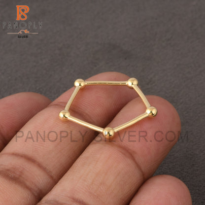 Tiny Ball Gold Plated Rings For Women