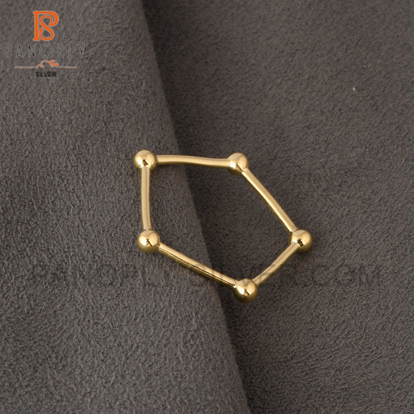 Tiny Ball Gold Plated Rings For Women