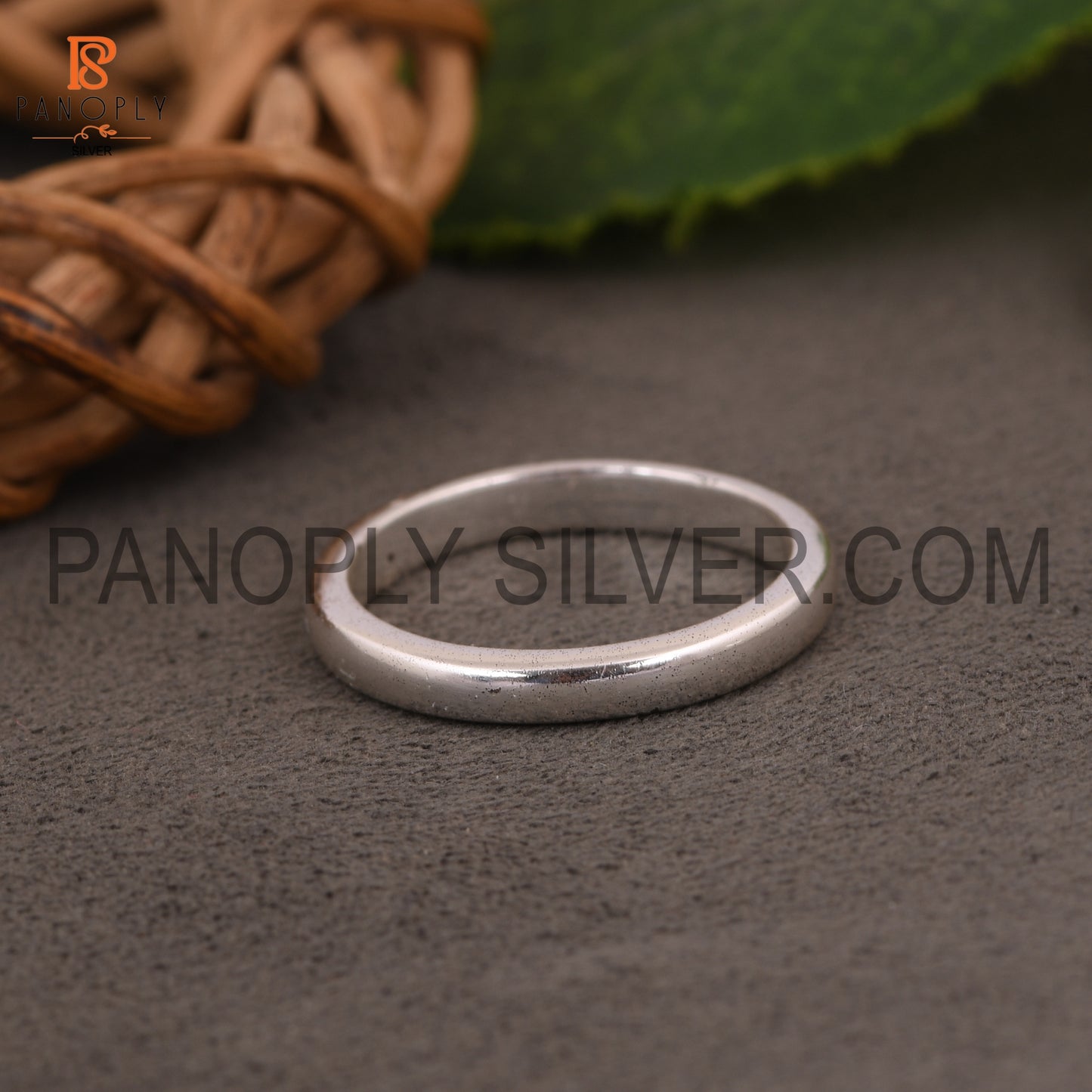 Solid 925 Silver Simple Band Thumb Ring For Men