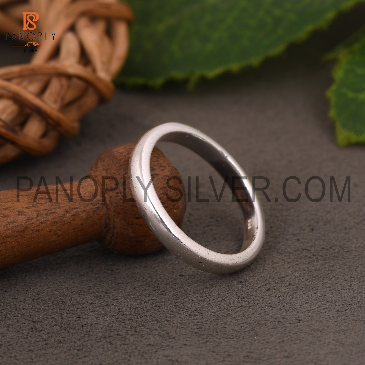 Solid 925 Silver Simple Band Thumb Ring For Men