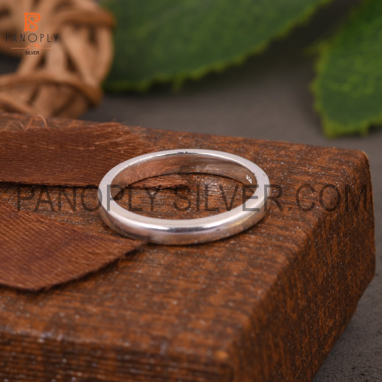 Solid 925 Silver Simple Band Thumb Ring For Men