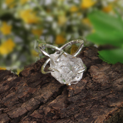 Herkimer Diamond 925 Sterling Silver Ring