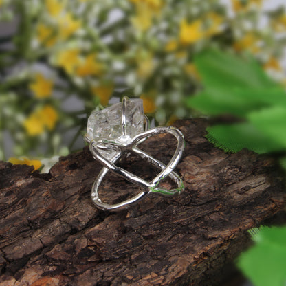 Herkimer Diamond 925 Sterling Silver Ring