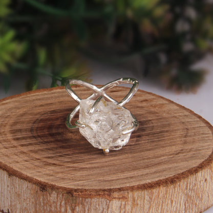 Herkimer Diamond 925 Sterling Silver Ring