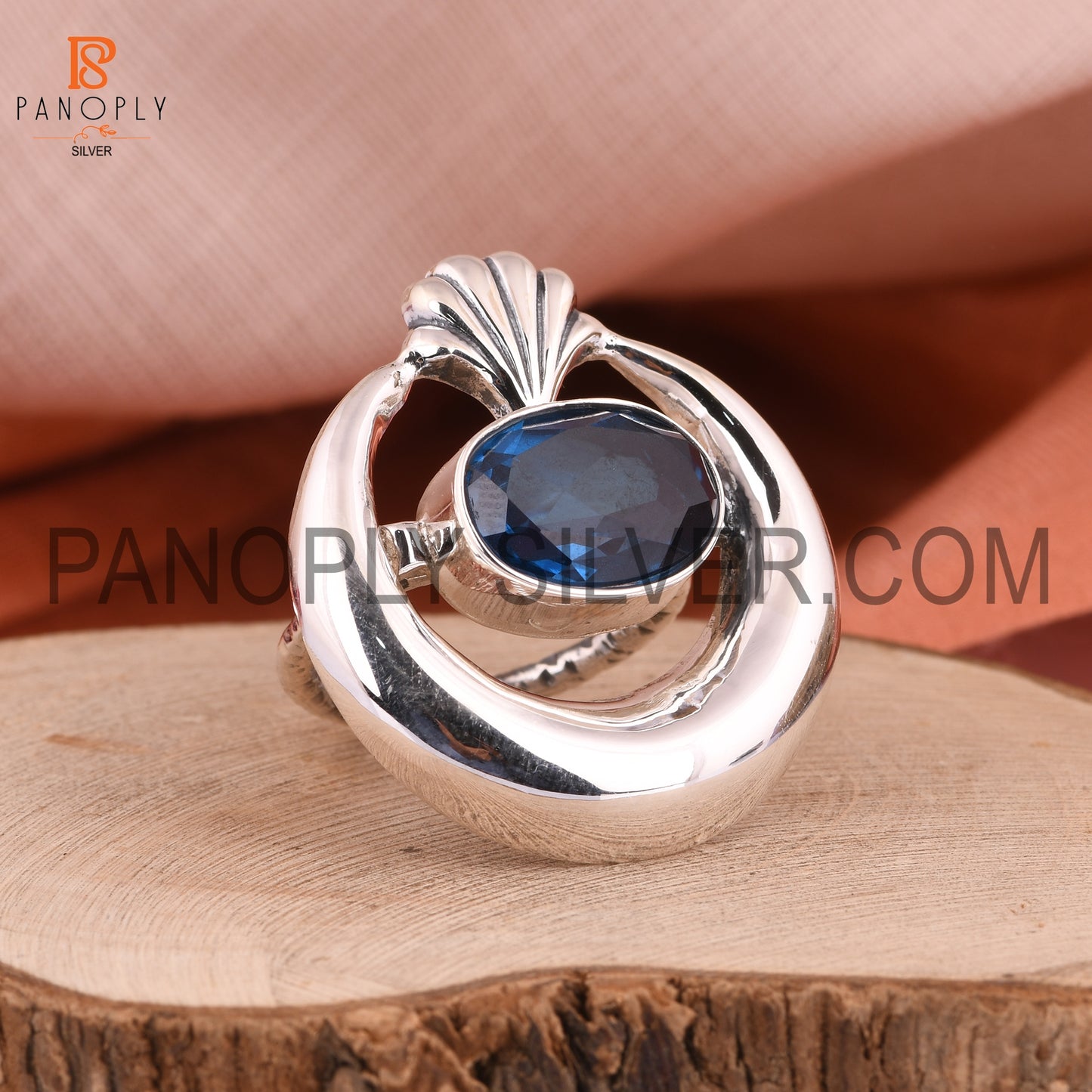 Oval Stone Moon Shape Ring Promise Ring For Love