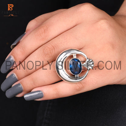 Oval Stone Moon Shape Ring Promise Ring For Love