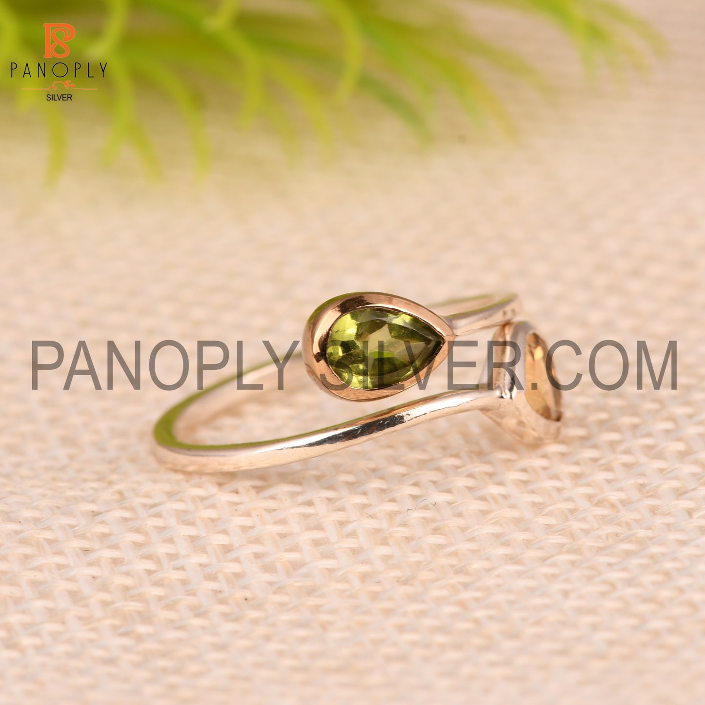 Genuine Gemstone Adjustable Ring For Teen Girls