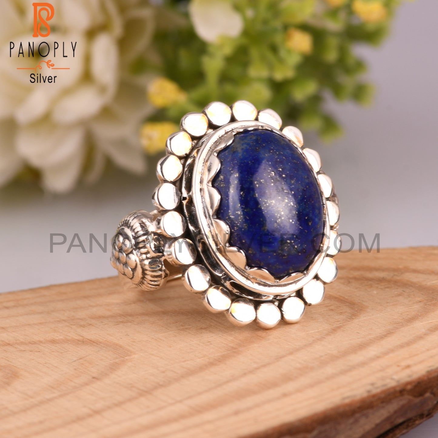 Lapis Lazuli 925 Sterling Silver Ring For Him