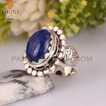 Lapis Lazuli 925 Sterling Silver Ring For Him