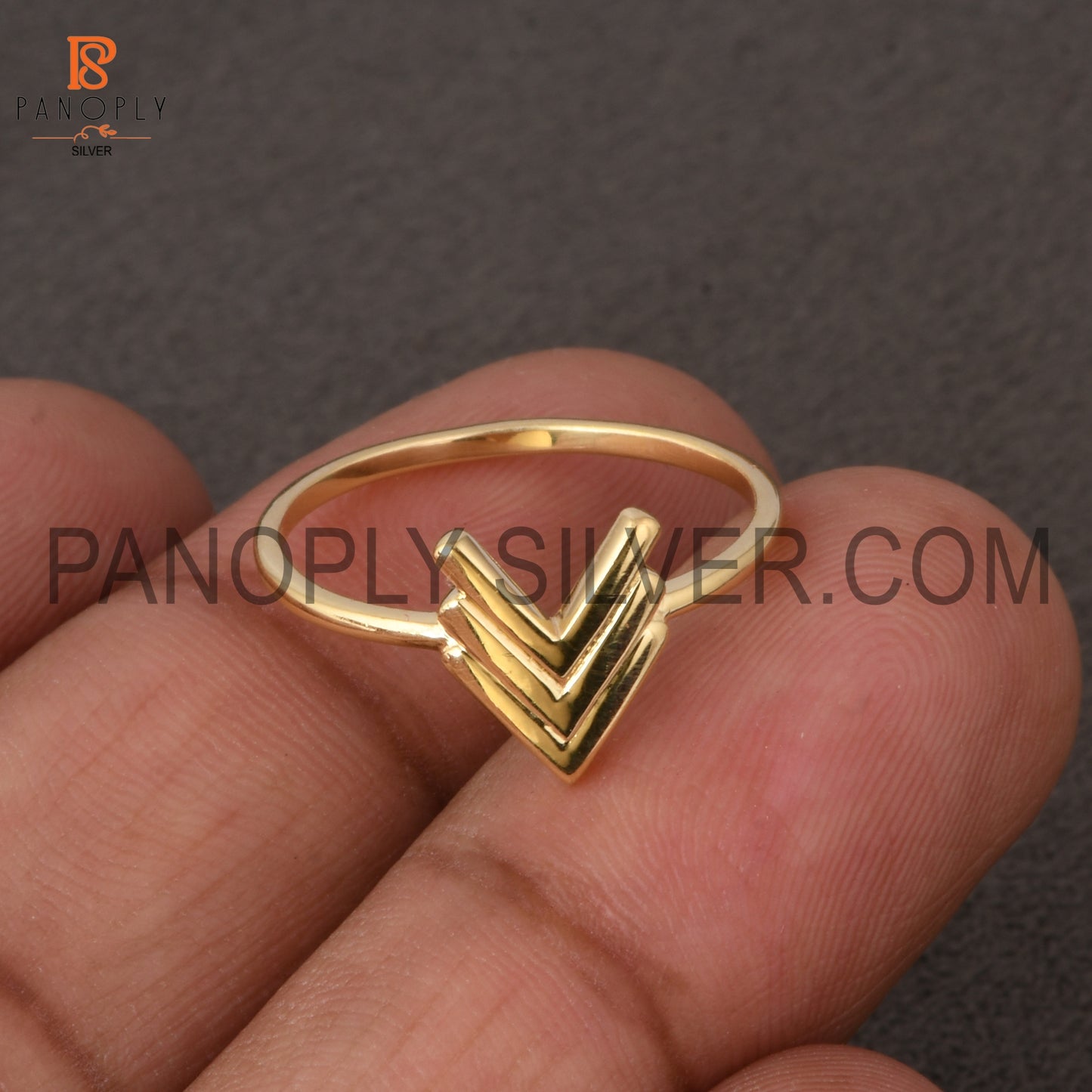 Down arrow minimalist ring special gift cute ring