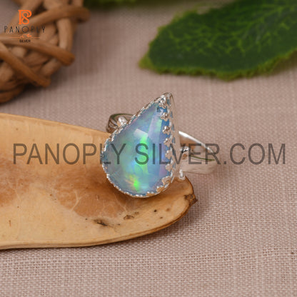 Beautiful Shining Stone 925 Silver Ring Gift for Mom