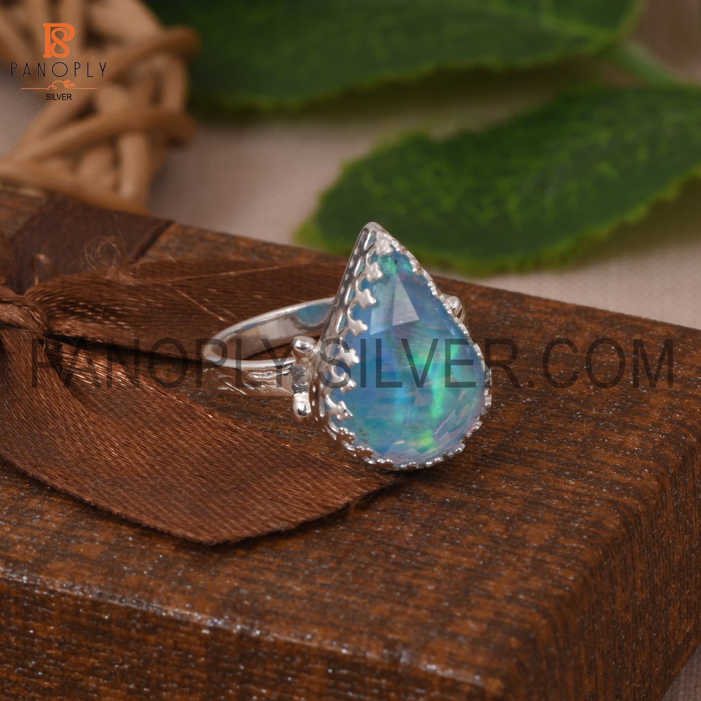 Beautiful Shining Stone 925 Silver Ring Gift for Mom