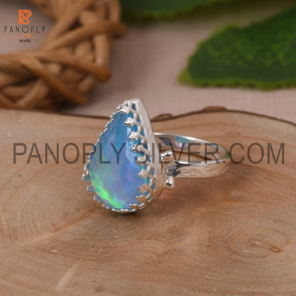 Beautiful Shining Stone 925 Silver Ring Gift for Mom