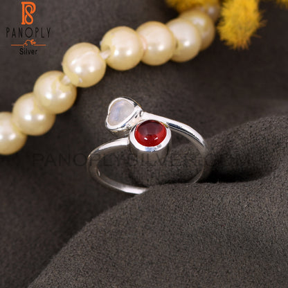 Heart Shape 925 Silver Adjustable Rings