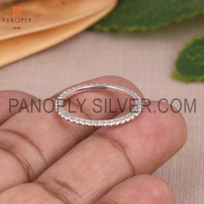 Ball 925 Silver Ring For Girl