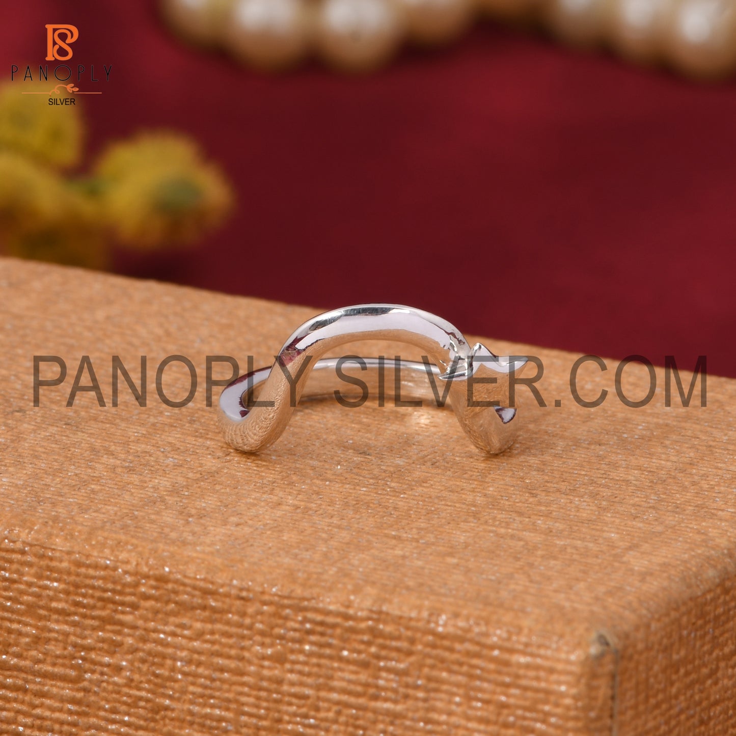 925 Stamp Wave Star Silver Rings