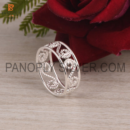 925 Silver Spiral Thumb Rings For Women