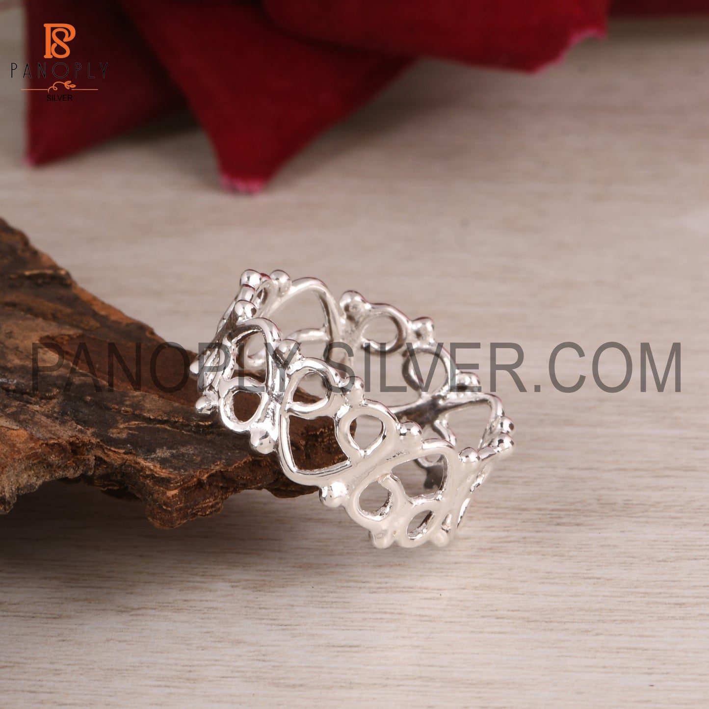 Eternity Heart Shape Thumb Ring For Mother