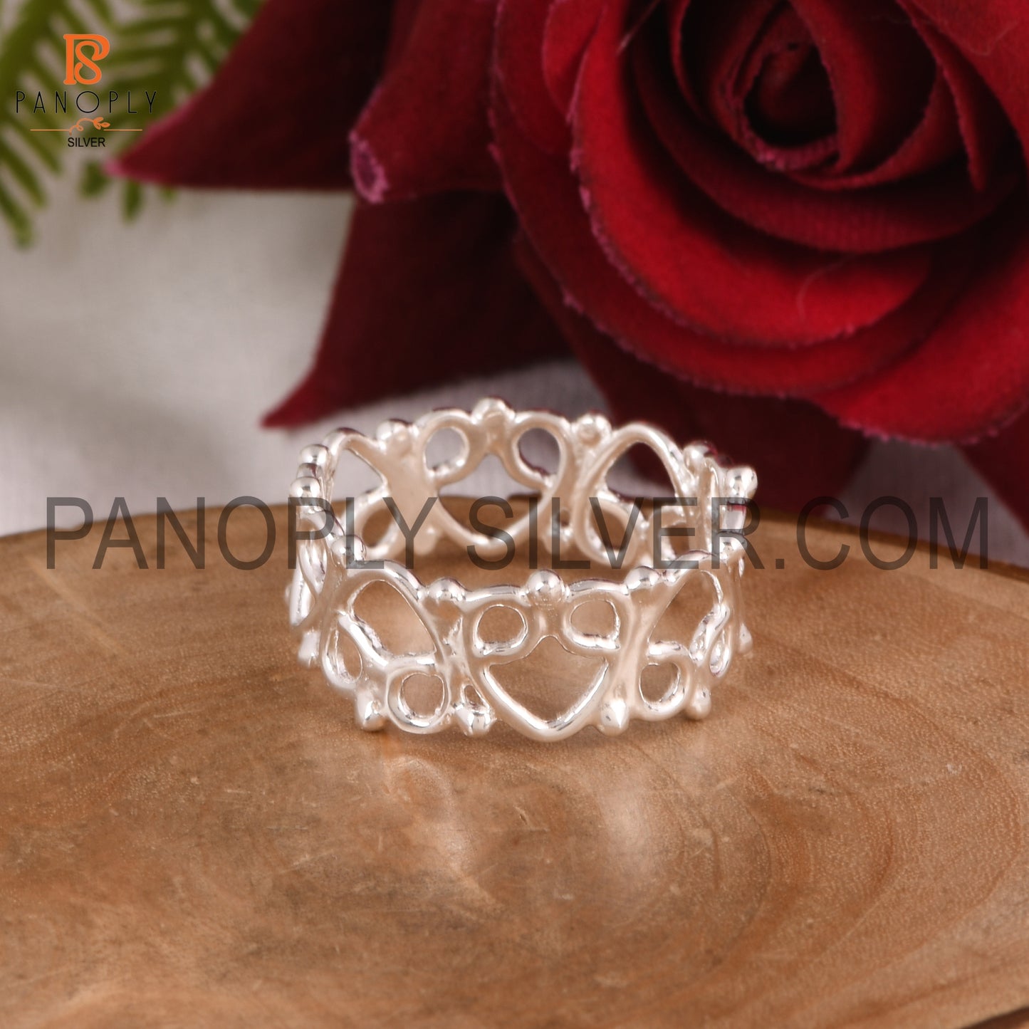 Eternity Heart Shape Thumb Ring For Mother