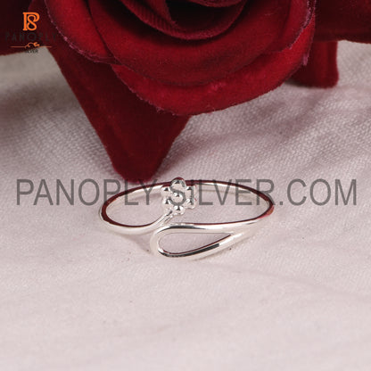 Flower 925 Silver Openable Stacking Rings