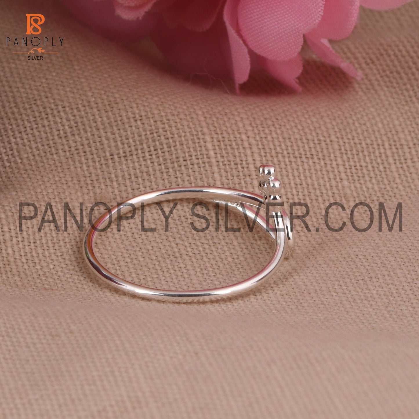 Flower 925 Silver Openable Stacking Rings