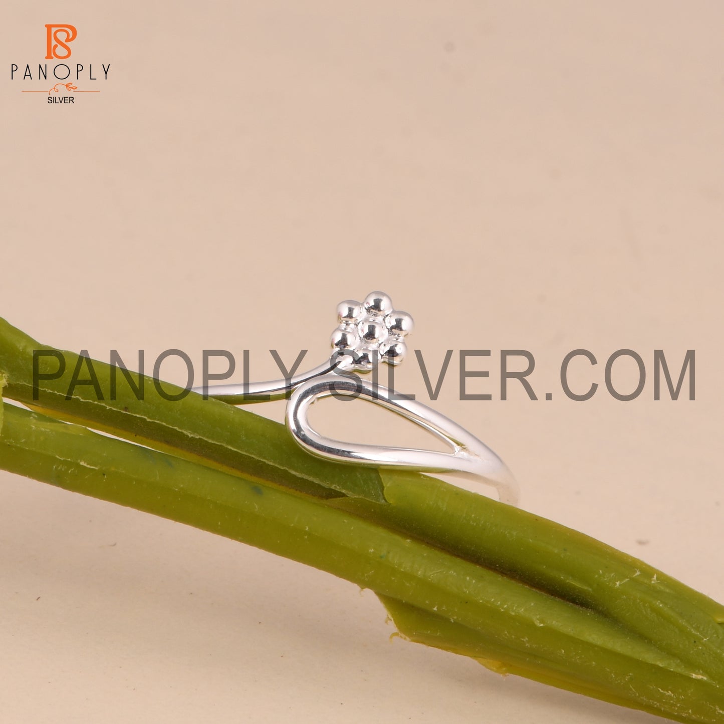 Flower 925 Silver Openable Stacking Rings