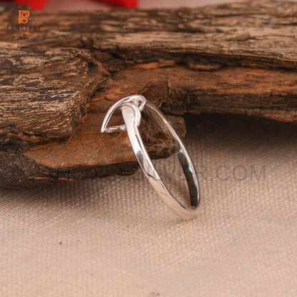 925 Silver Heart Knot Love Rings Gift for Love