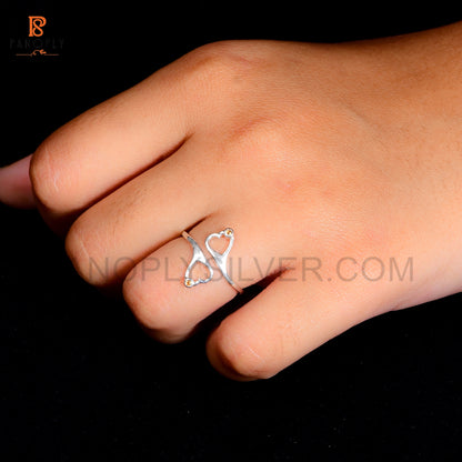 Genuine Citrine Flower Minimalist Dainty Rings (Copy)